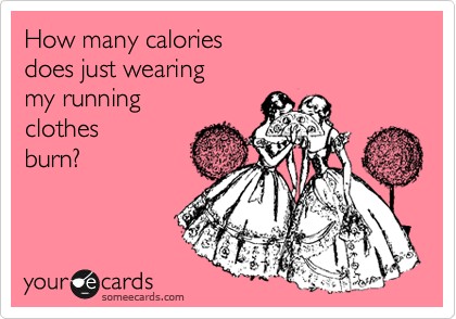 running clothes burns calories